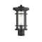 Z-Lite Jordan 1 Light Outdoor Post Mount Fixture, Black And Clear Seedy 570PHM-BK - alternate 1